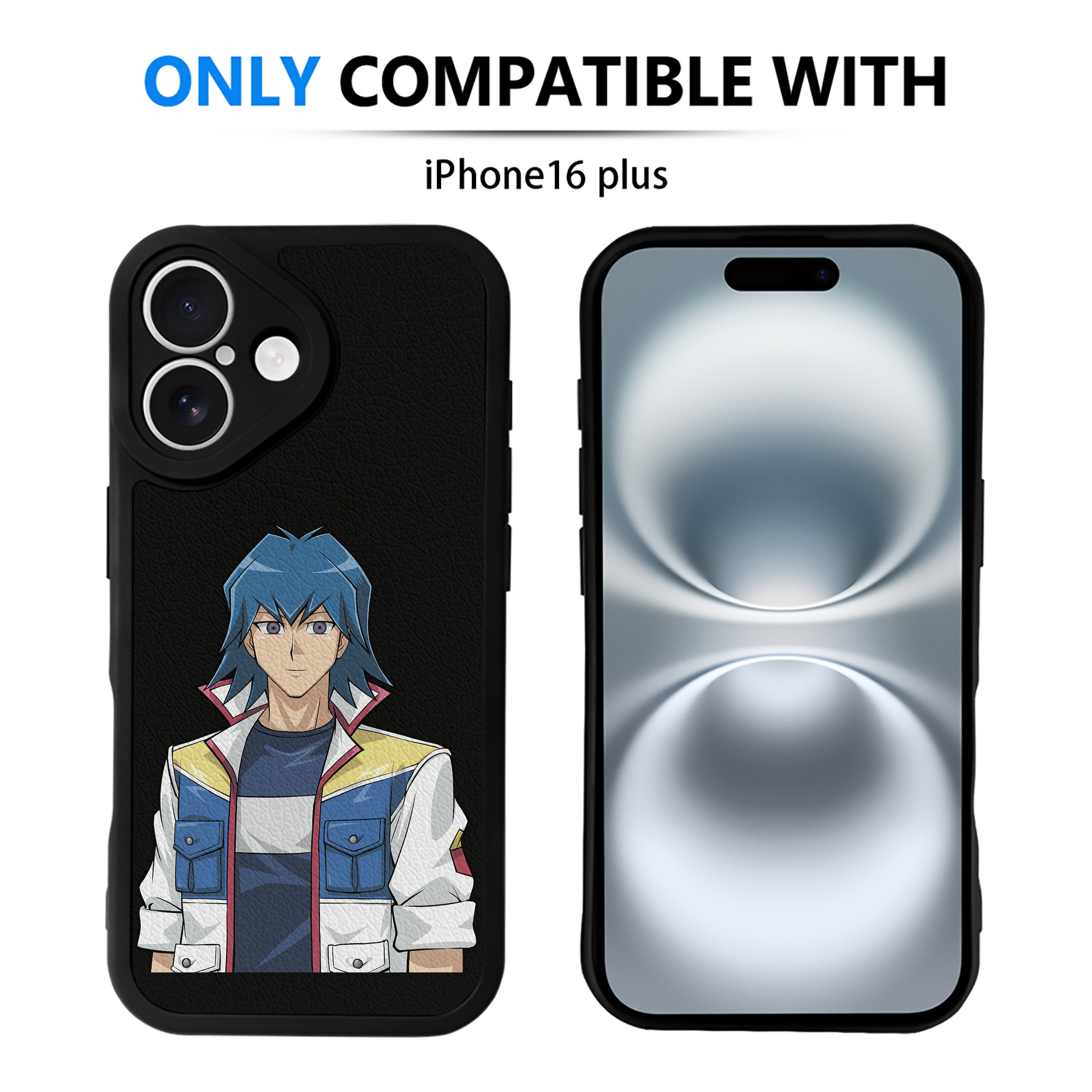 遊☆戯☆王 Yu-Gi-Oh! 【iPhone 16シリーズ対応】シリコンスマホケース（レザー調） 材質：シリコン